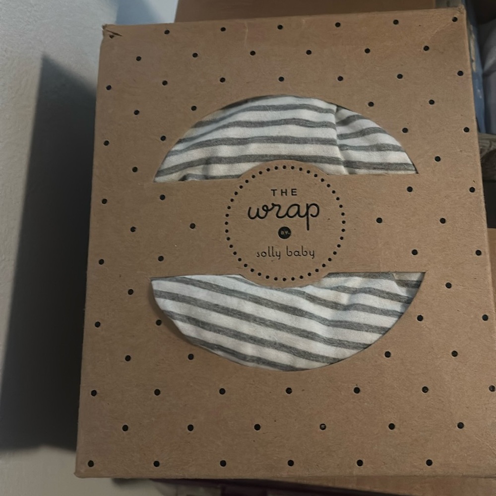 Solly Baby Gray Striped Wrap